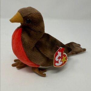 Vintage Ty Beanie Babies Early the Robin Retired  - DOB 1997